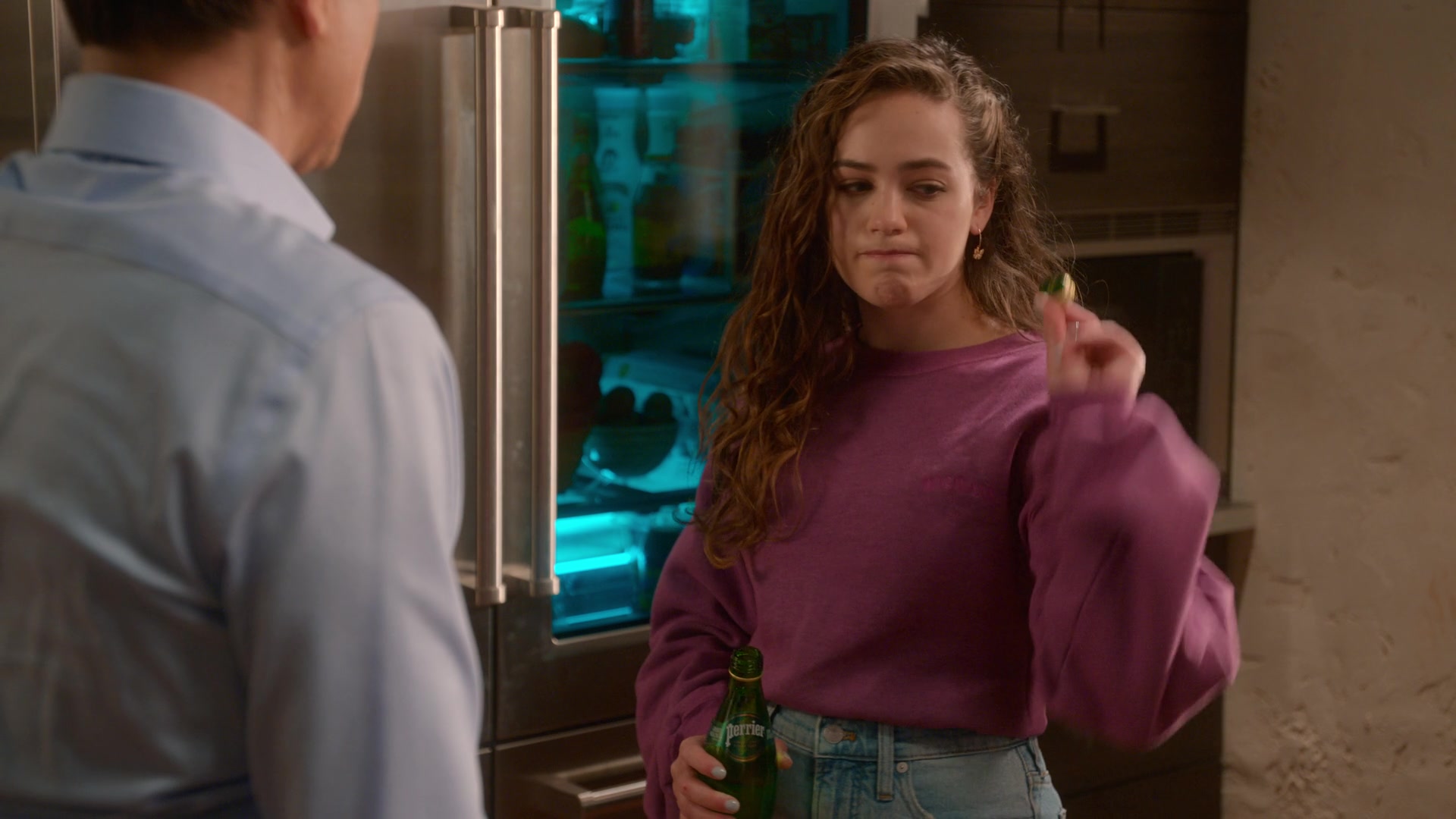Perrier Water Bottle Of Mary Mouser As Samantha LaRusso In Cobra Kai