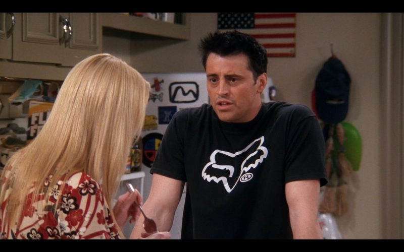 Fox Head  Black Tee For Men – Friends TV Show Product Placement (1)