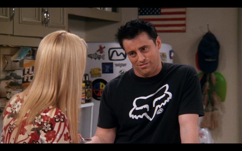 Fox Head  Black Tee For Men - Friends TV Show Product Placement (2)