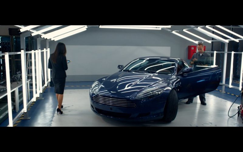 Blue Aston Martin DB9 Coupé – Spy (2015)