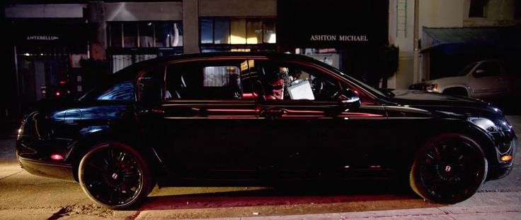 Bentley Continental Flying Spur car and Ashton Michael in DRINKS ON US by Mike WiLL Made It (2015)