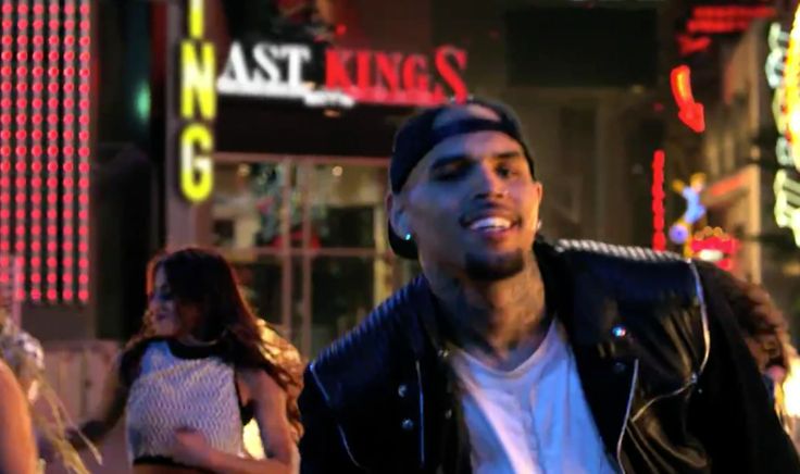 Last Kings neon sign in LOYAL by Chris Brown (2014)