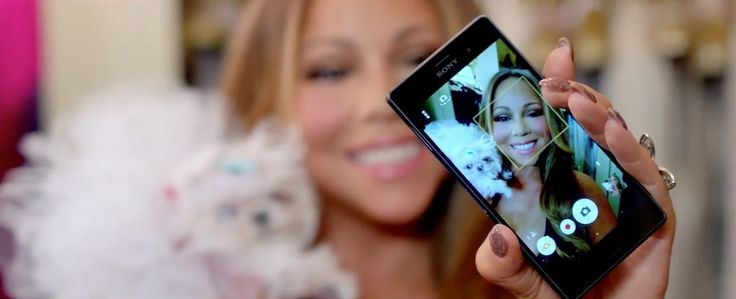 Sony mobile phone used by Mariah Carey in INFINITY (2015)