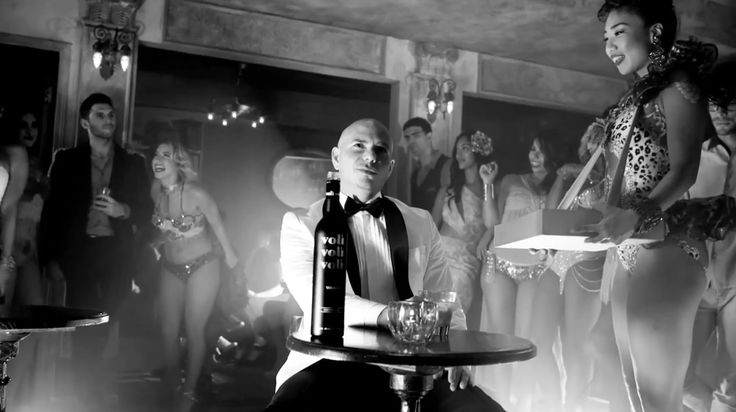 Voli vodka drunk by Pitbull in FIREBALL by Pitbull (2014)