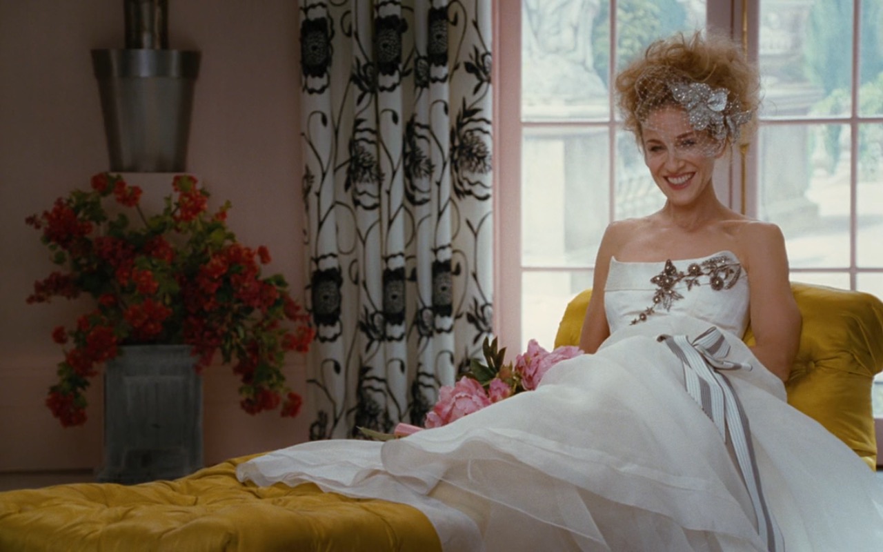 Carolina Herrera Wedding Dress Worn By Sarah Jessica Parker As Carrie Bradshaw In Sex And The