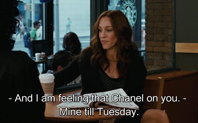 Starbucks And Chanel Bag – Sex and the City (1)
