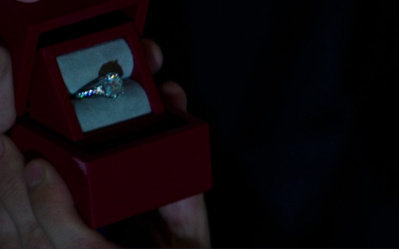 Cartier Diamond Engagement Ring and Smythson “Grosvenor” Box in Fifty Shades Darker (2017)
