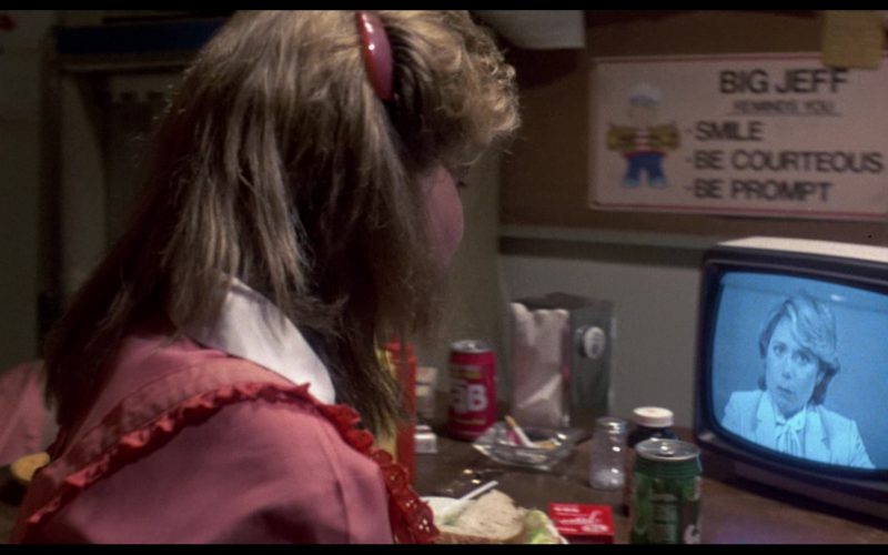 Tab, Sprite and Toshiba TV in The Terminator