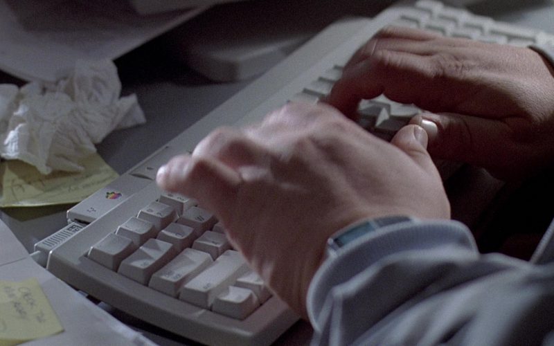 Apple Keyboard Used by Wayne Knight in Jurassic Park (1993)