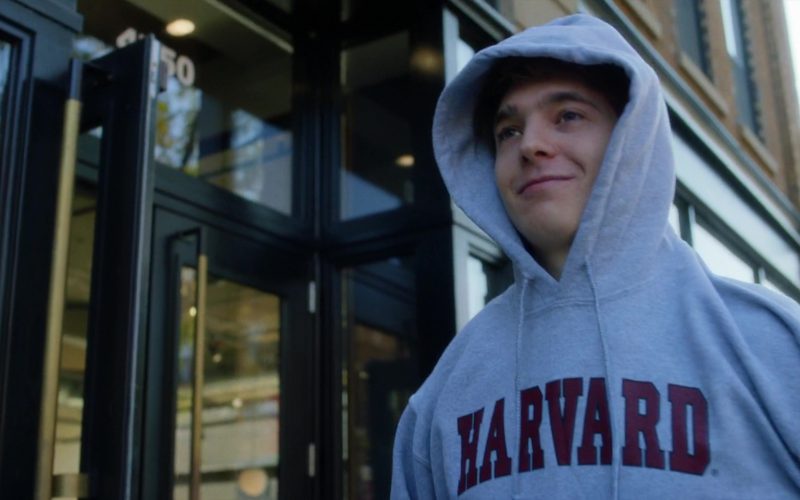 Harvard Hoodie Worn by Austin Abrams in Brad’s Status