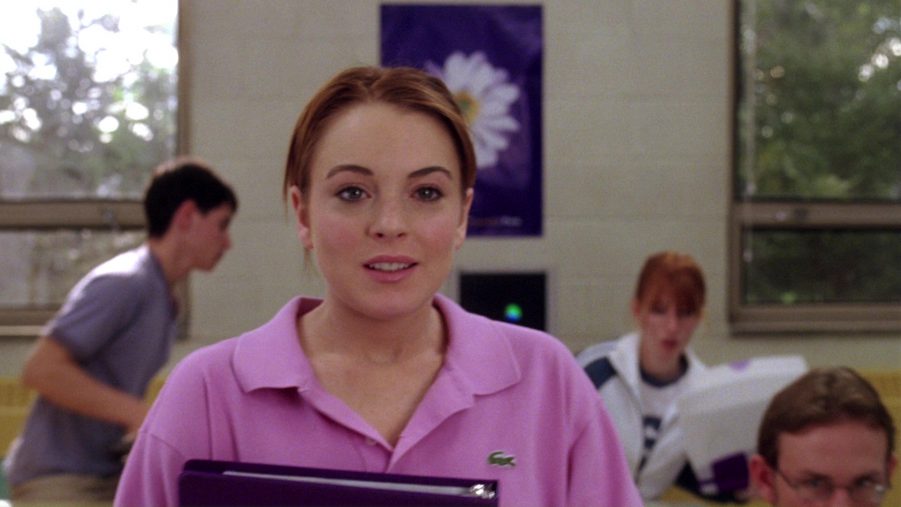 Lacoste Pink Polo Shirt Worn By Lindsay Lohan In Mean Girls (2004)