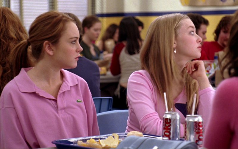Lacoste Pink Polo Shirt and Diet Coke in Mean Girls (1)