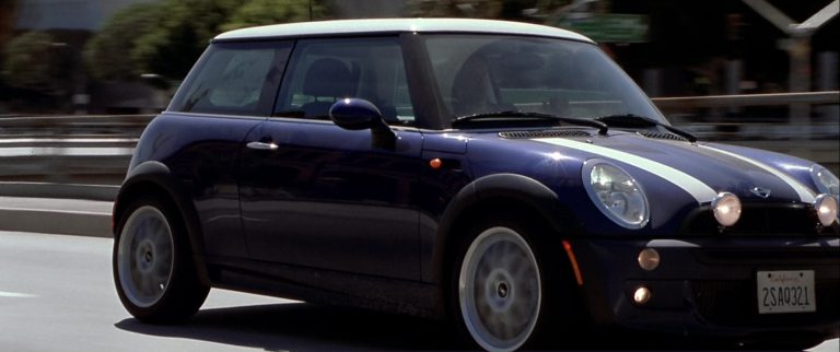 MINI Cooper S Blue Car Used By Mark Wahlberg In The Italian Job (2003)