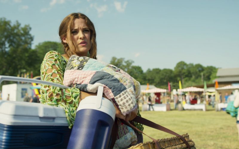 Rubbermaid Blue Cooler Used by Riley Keough in Logan Lucky (1)