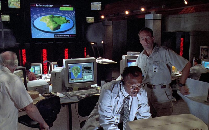 SuperMatch 20-T Monitor and Macintosh Quadra 700 Personal Computer in Jurassic Park (1)