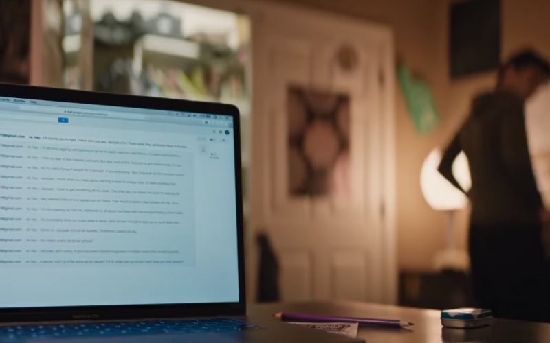 MacBook Laptop and Gmail Used by Nick Robinson in Love, Simon