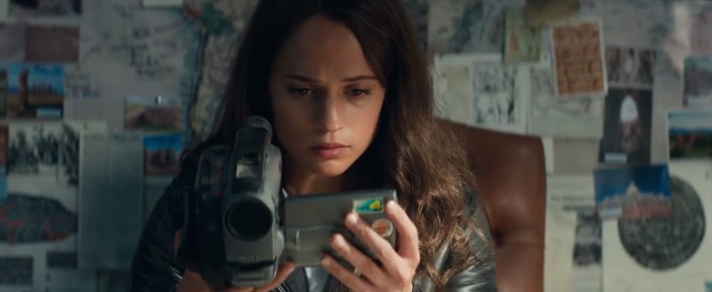 Sony Video Camera Used by Alicia Vikander (Lara Croft) in Tomb Raider (2018) Movie Product Placement