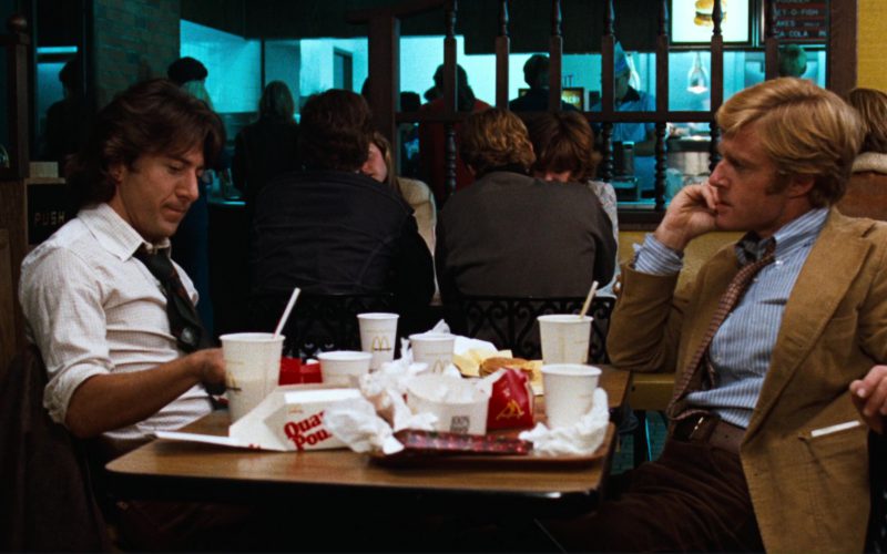 McDonald's Restaurant (Robert Redford and Dustin Hoffman) in All the President’s Men (1976)