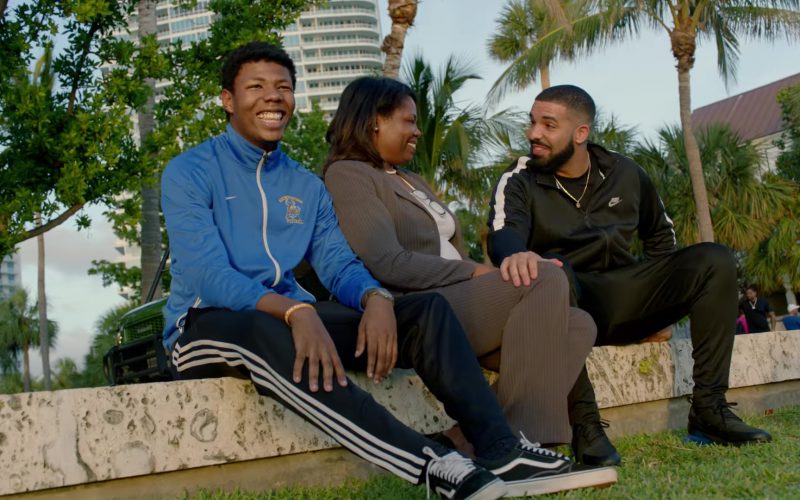 Nike Black Tracksuit and Air Max 270 Worn by Drake in God’s Plan (1)