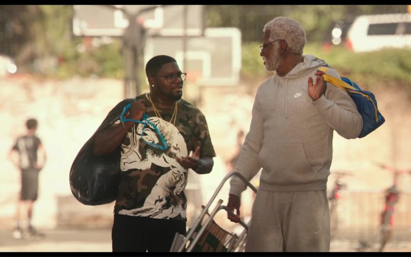 Nike Grey Hoodie and Sweatpants Worn by Shaquille O’Neal in Uncle Drew (9)