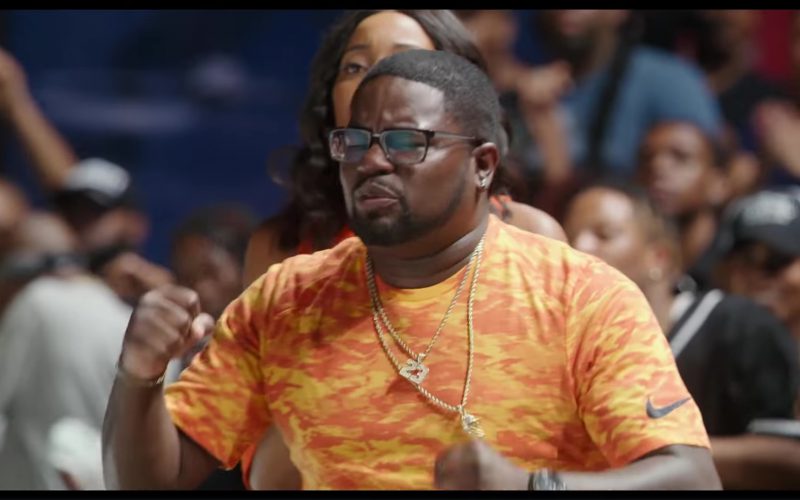 Nike Orange T-Shirt Worn by Lil Rel Howery in Uncle Drew
