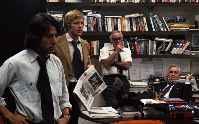The Washington Post Newspaper and Robert Redford in All the President’s Men