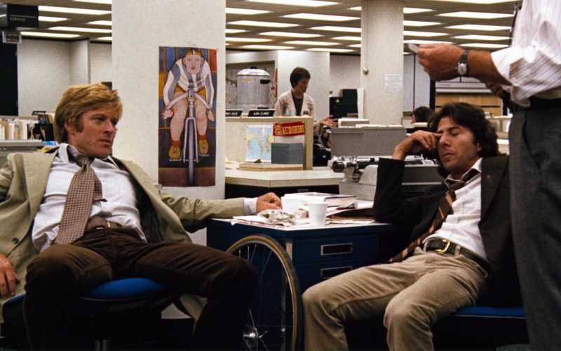 Washington Redskins Stickers in All the President’s Men (1976)