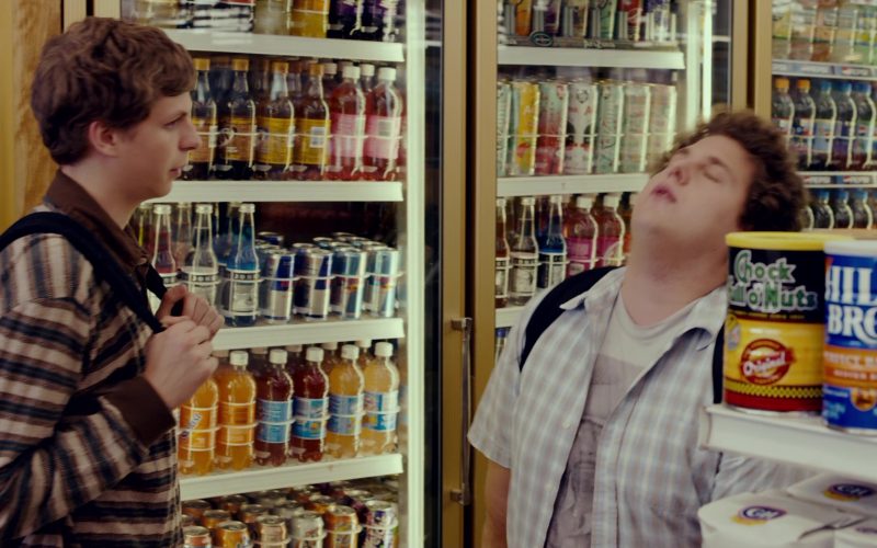 Chock Full O’ Nuts and Hills Bros. Coffee in Superbad (1)
