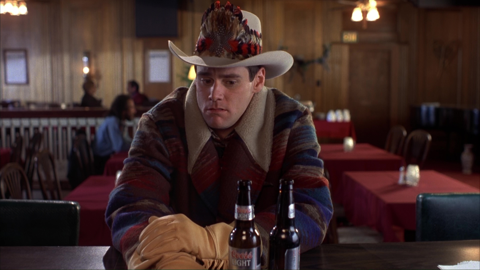 Coors Light Beer and Jim Carrey in Dumb and Dumber (1994) .