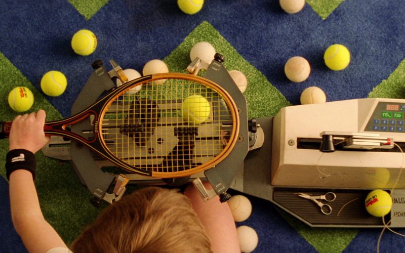 Head Tennis Racquet and Wilson Tennis Balls in The Royal Tenenbaums