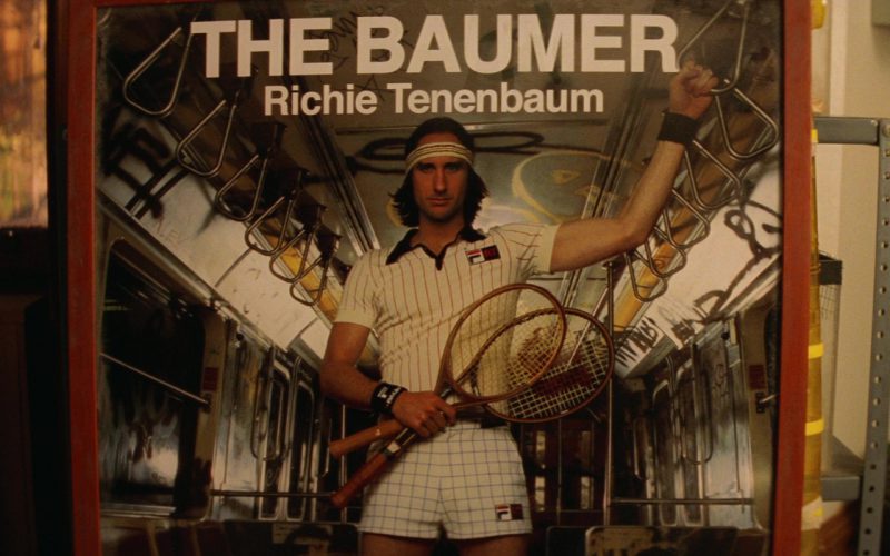 Wilson Tennis Racket and Fila Shirt, Headband, Wristbands and Shorts Worn by Luke Wilson in The Royal Tenenbaums (2001)