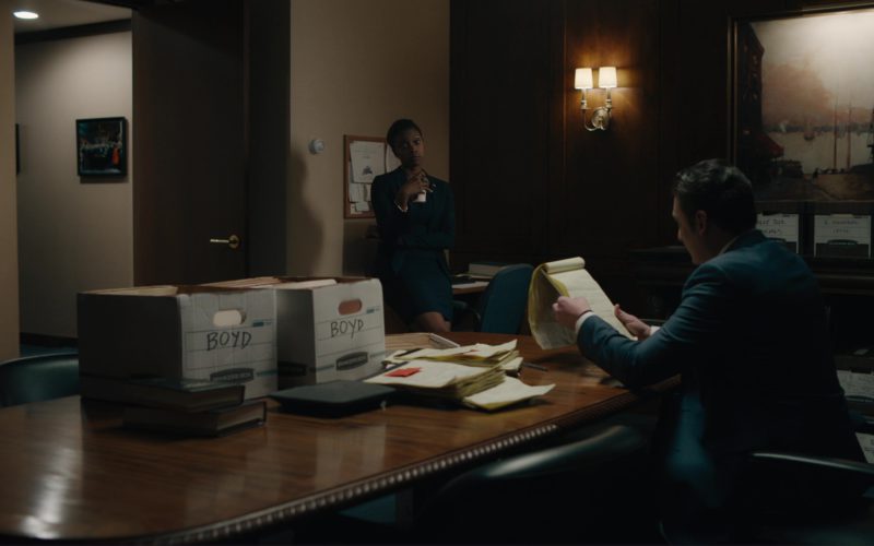 Bankers Boxes Used by Toby Leonard Moore in Billions
