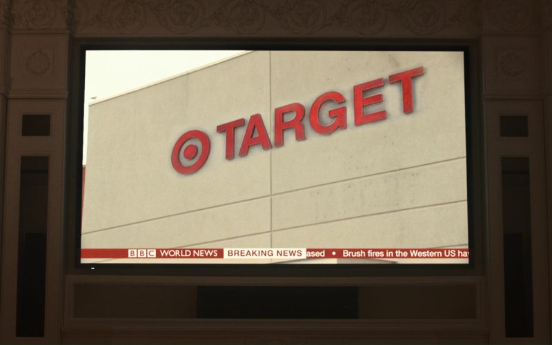 Target Store and BBC TV Channel in Downsizing