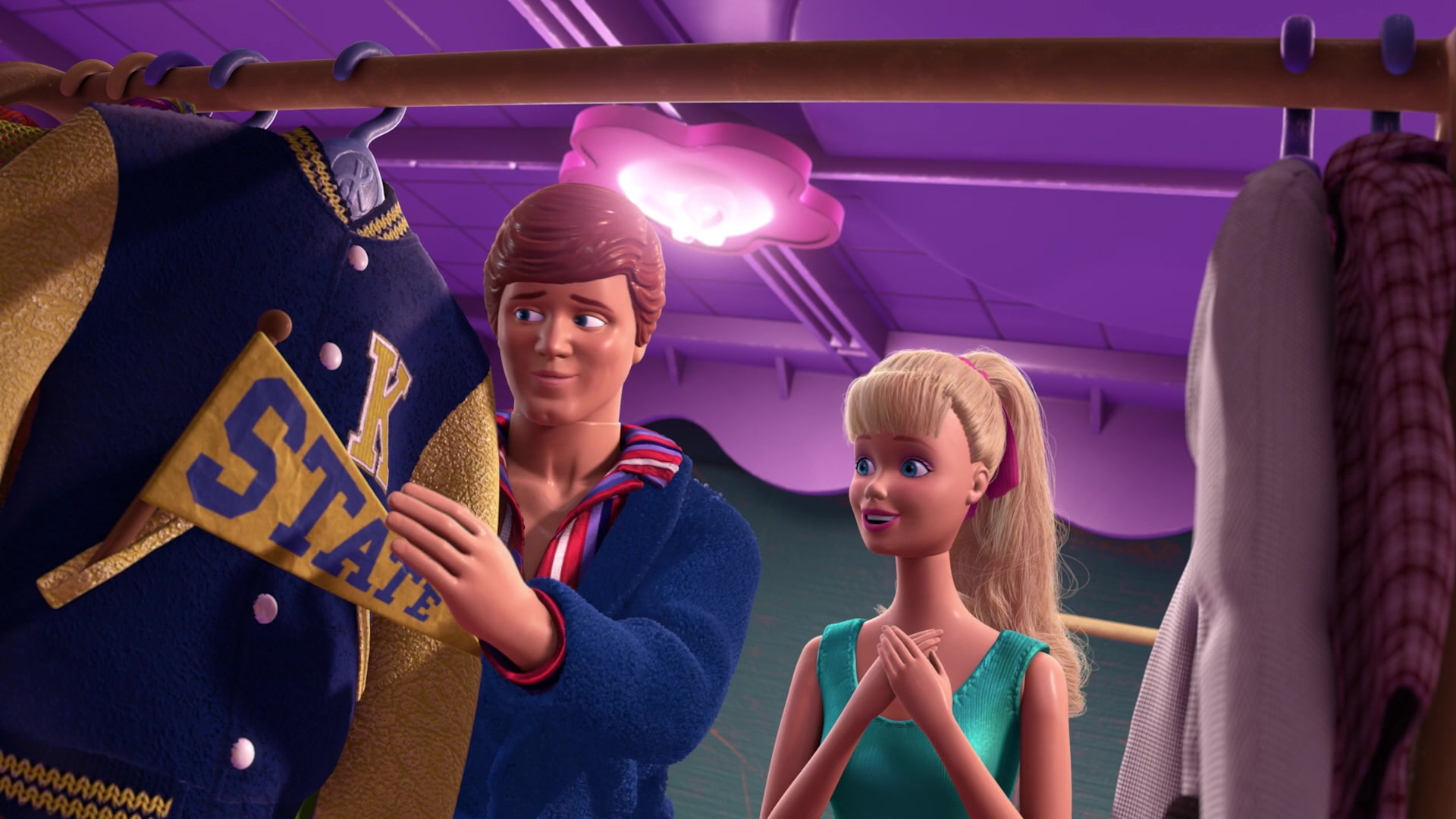 Barbie And Ken Dolls in Toy Story 3 (2010) .