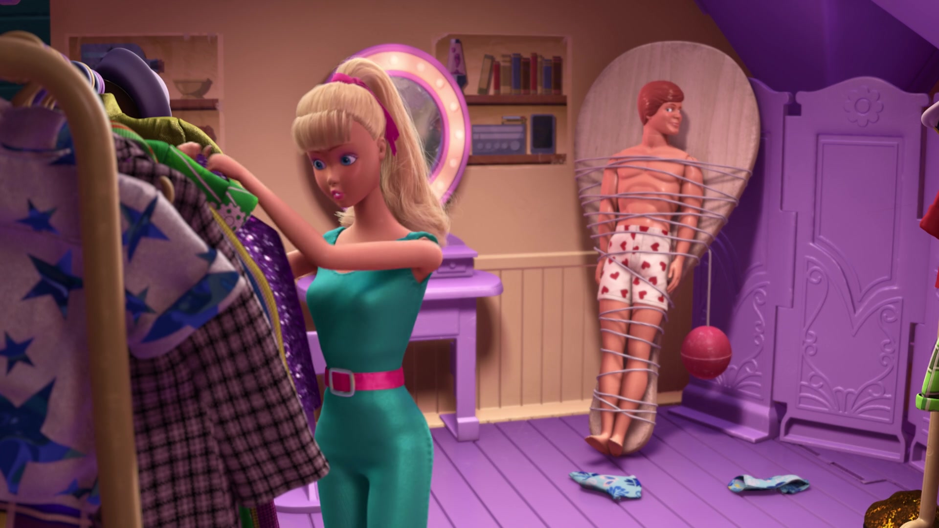 Barbie And Ken Dolls In Toy Story 3 2010 Animation Movie