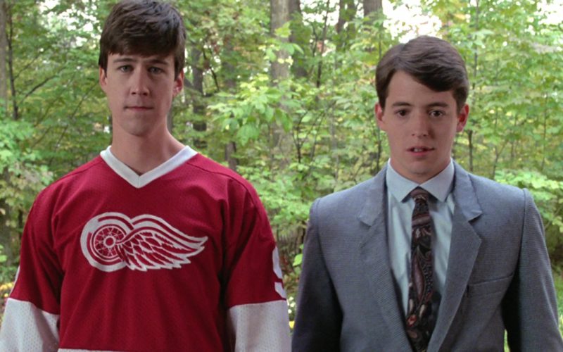 Detroit Red Wings Ice Hockey Jersey Worn by Alan Ruck (3)