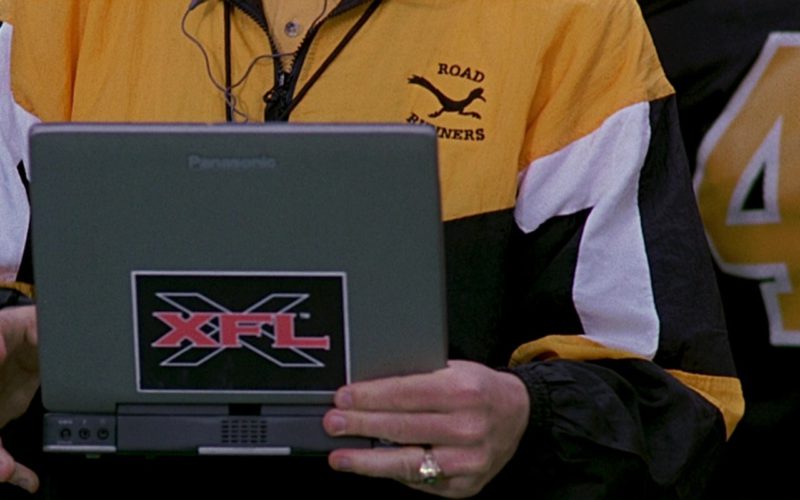 Panasonic Laptop and XFL Sticker in The 6th Day (2000)