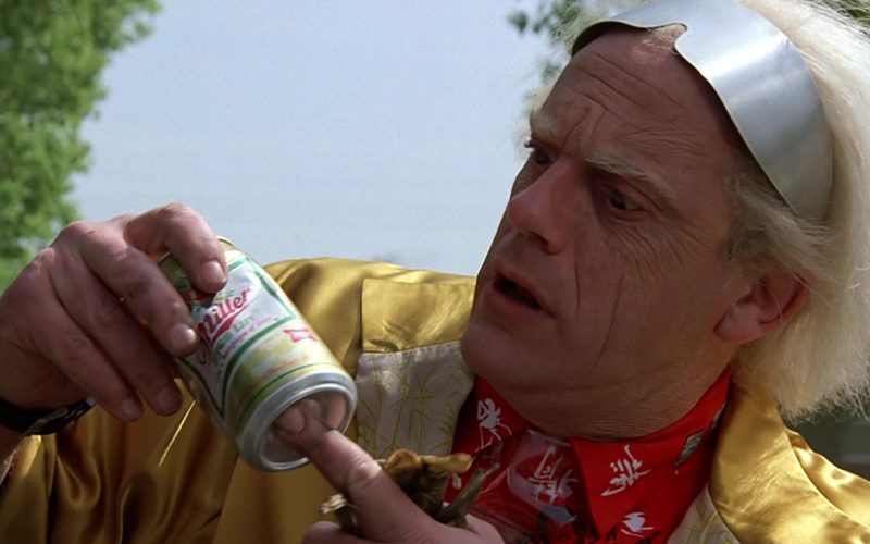 Miller Beer Cans Used by Christopher Lloyd (Dr. Emmett Brown) (1)