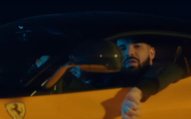Yellow LaFerrari Sports Car Driven by Drake in I’m Upset (2)