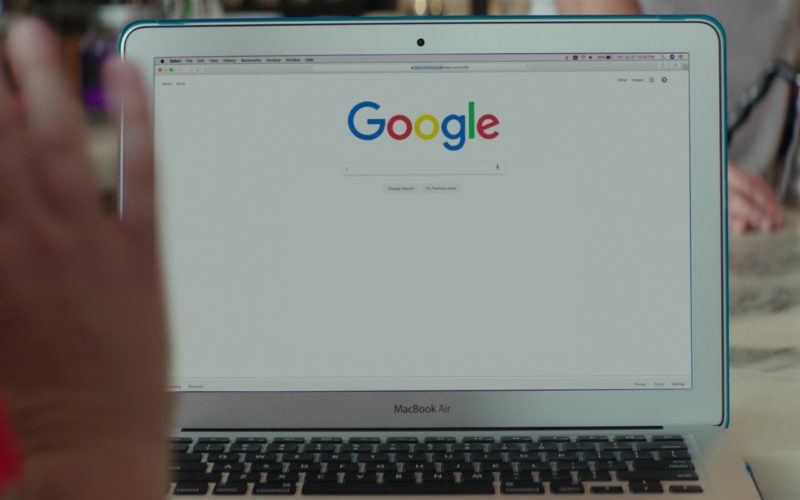 Apple MacBook Air Laptop and Google Search in I Feel Pretty