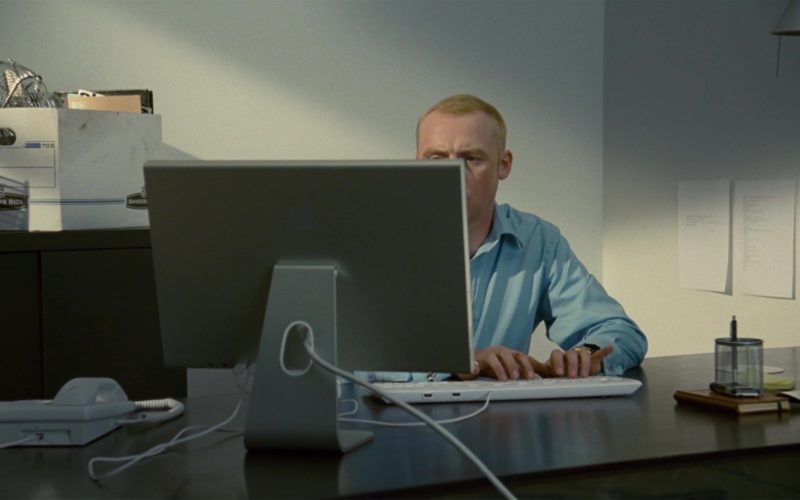 Bankers Boxes and Apple Monitor Used by Simon Pegg (1)