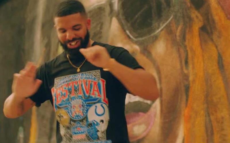 Pro Football Hall of Fame Festival T-Shirt Worn by Drake in “In My Feelings” (2)