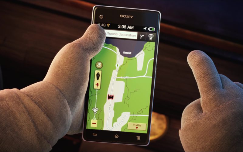 Sony Xperia Smartphone Used by Murray the Mummy in Hotel Transylvania 2 (2)