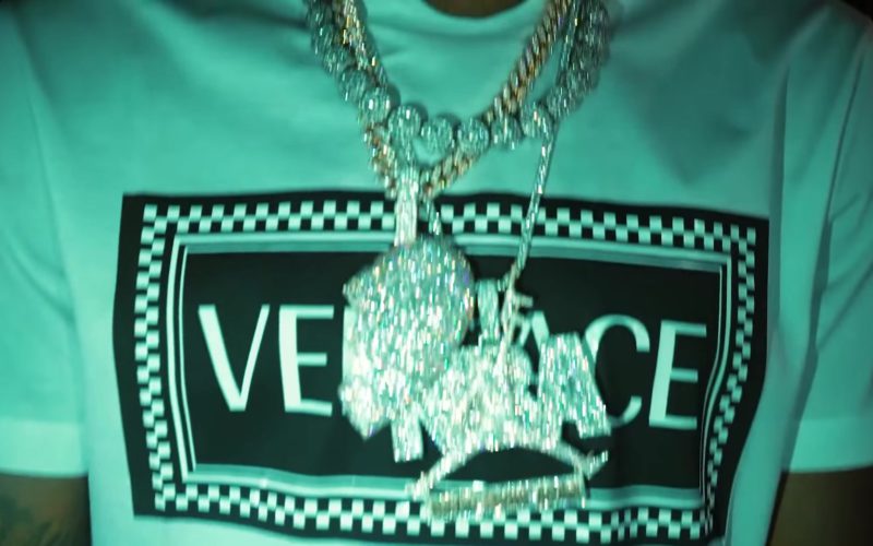 Versace T-Shirt Worn by YoungBoy Never Broke Again in No Mentions (4)