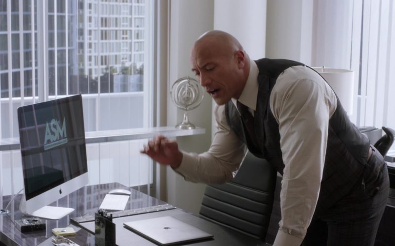Apple iMac And MacBook Pro Notebook Used by Dwayne Johnson in Ballers