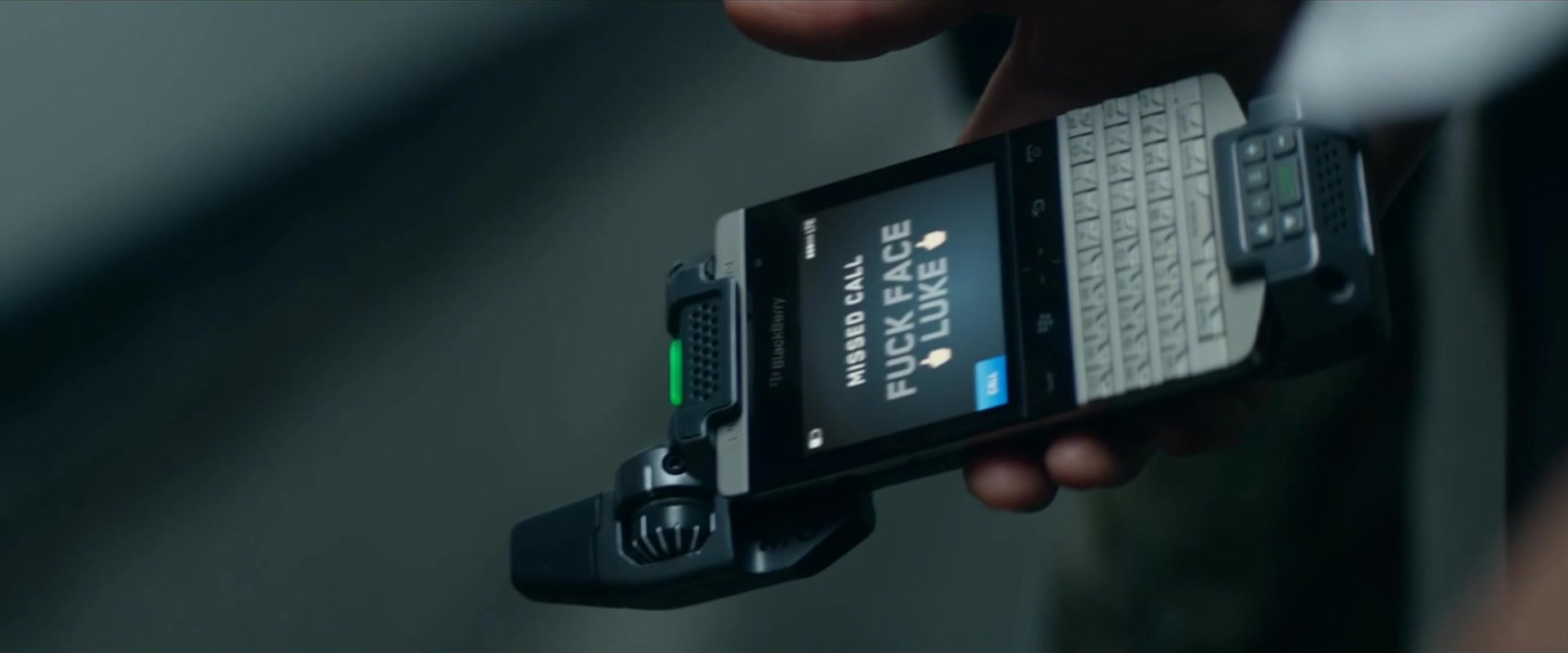 Blackberry Porsche Design Smartphone Used by Lauren Cohan in Mile 22 (2018) Movie1920 x 800