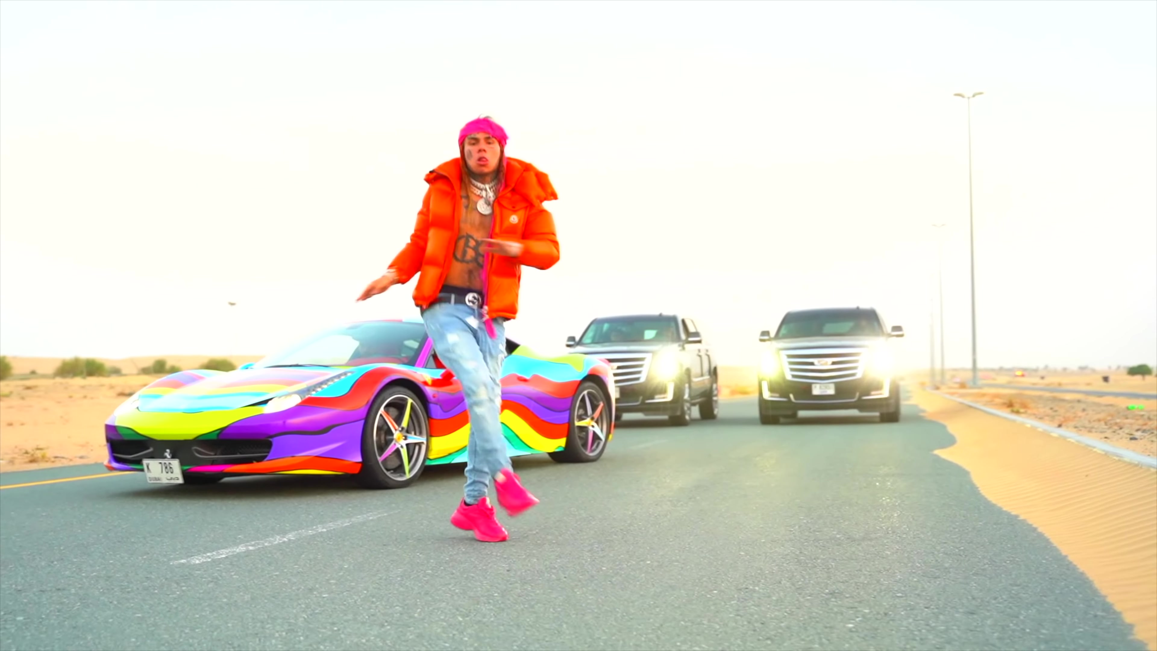 Ferrari Sports Car In "Stoopid" By 6ix9ine Feat. Bobby Shmurda (2018)