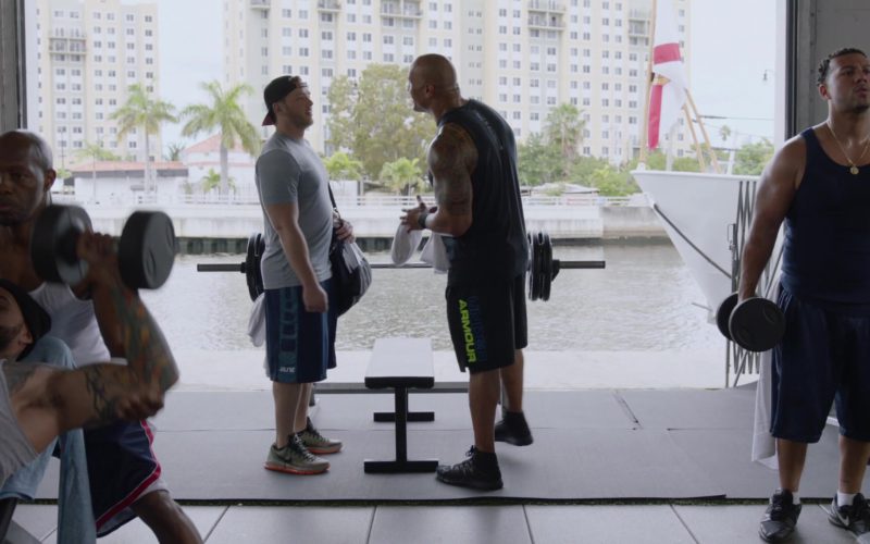 Under Armour Shorts and T-Shirt Worn by Dwayne Johnson (Spencer Strasmore) in Ballers