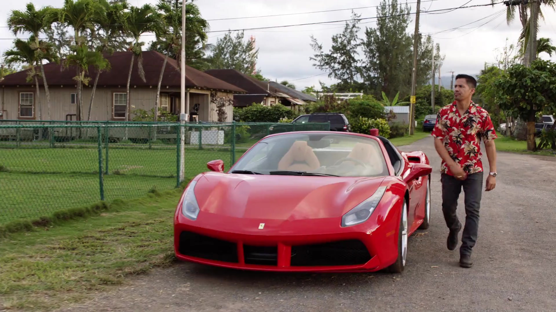Ferrari 488 Spider Red Sports Car Used By Jay Hernandez In
