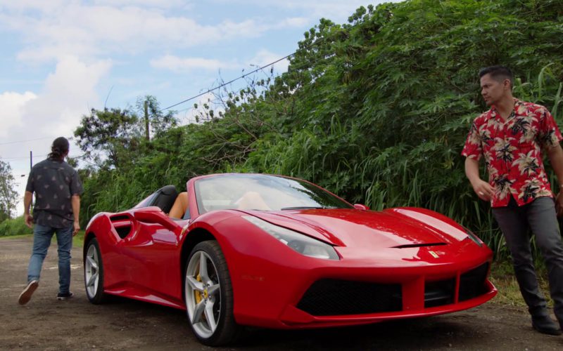 Ferrari 488 Spider Red Sports Car Used by Jay Hernandez in Magnum P.I. Season 1 Episode 8 (13)